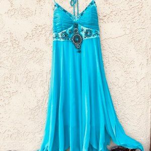 Sue Wong Turquoise Dress